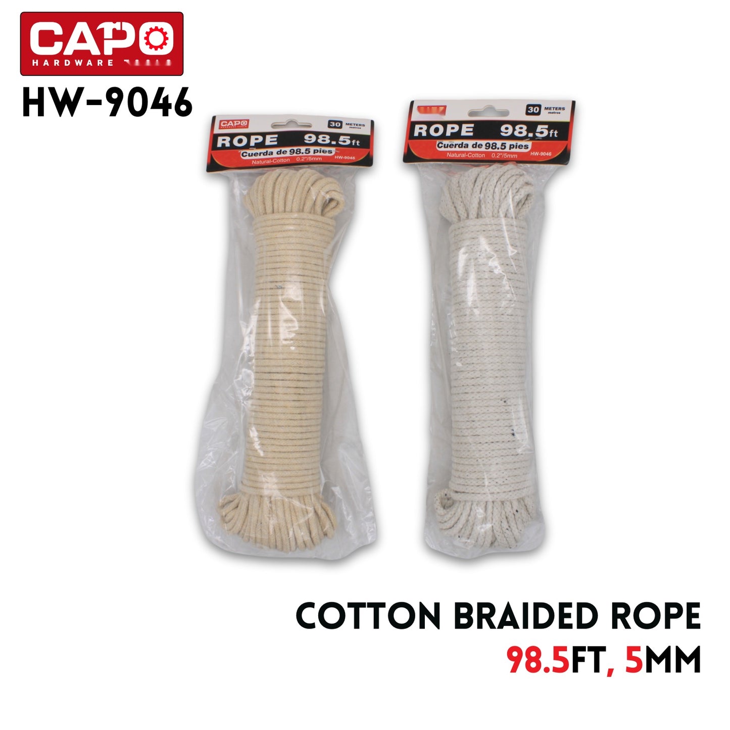 Cotton Braided Rope 98.5FT