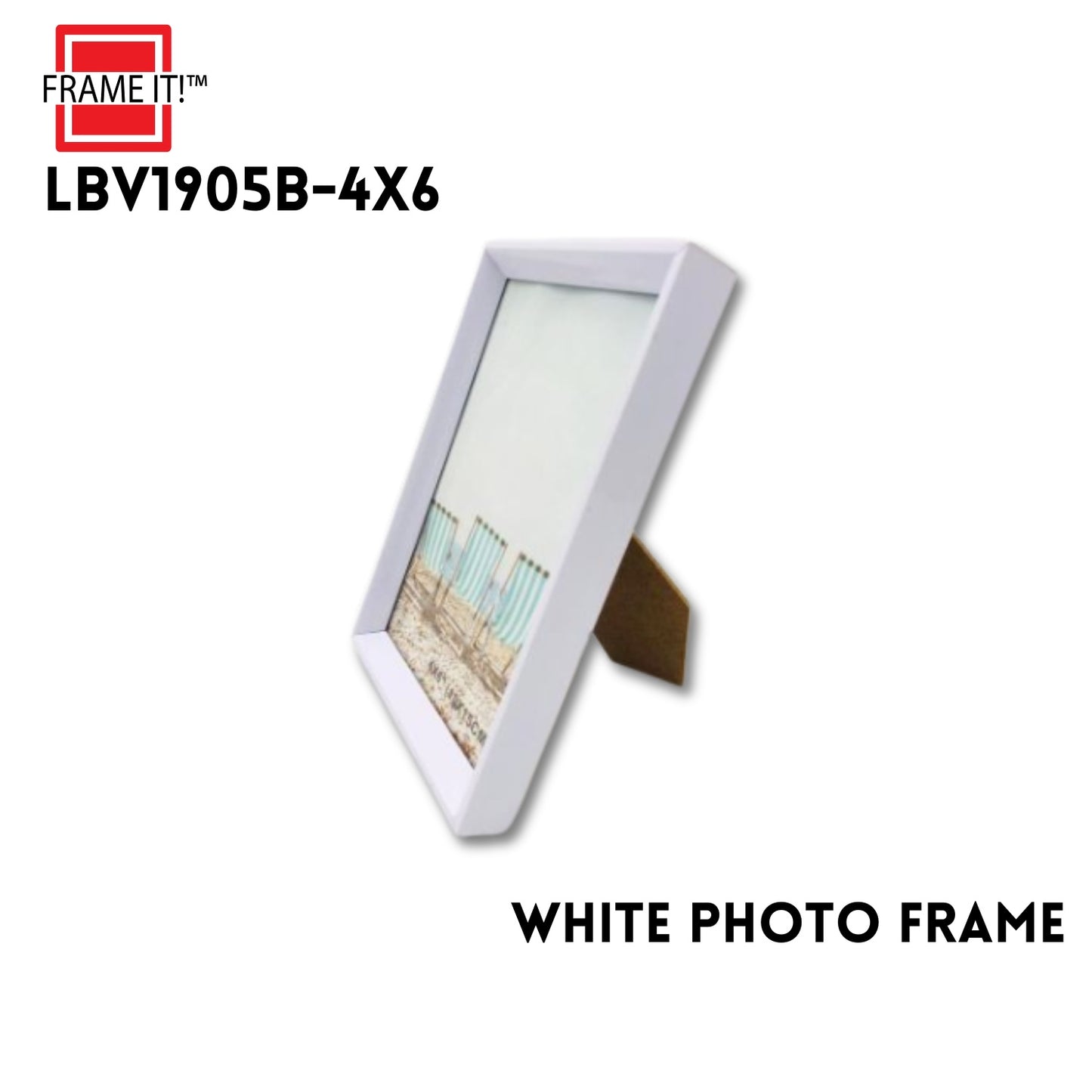 4x6 Photo Frame White PS
