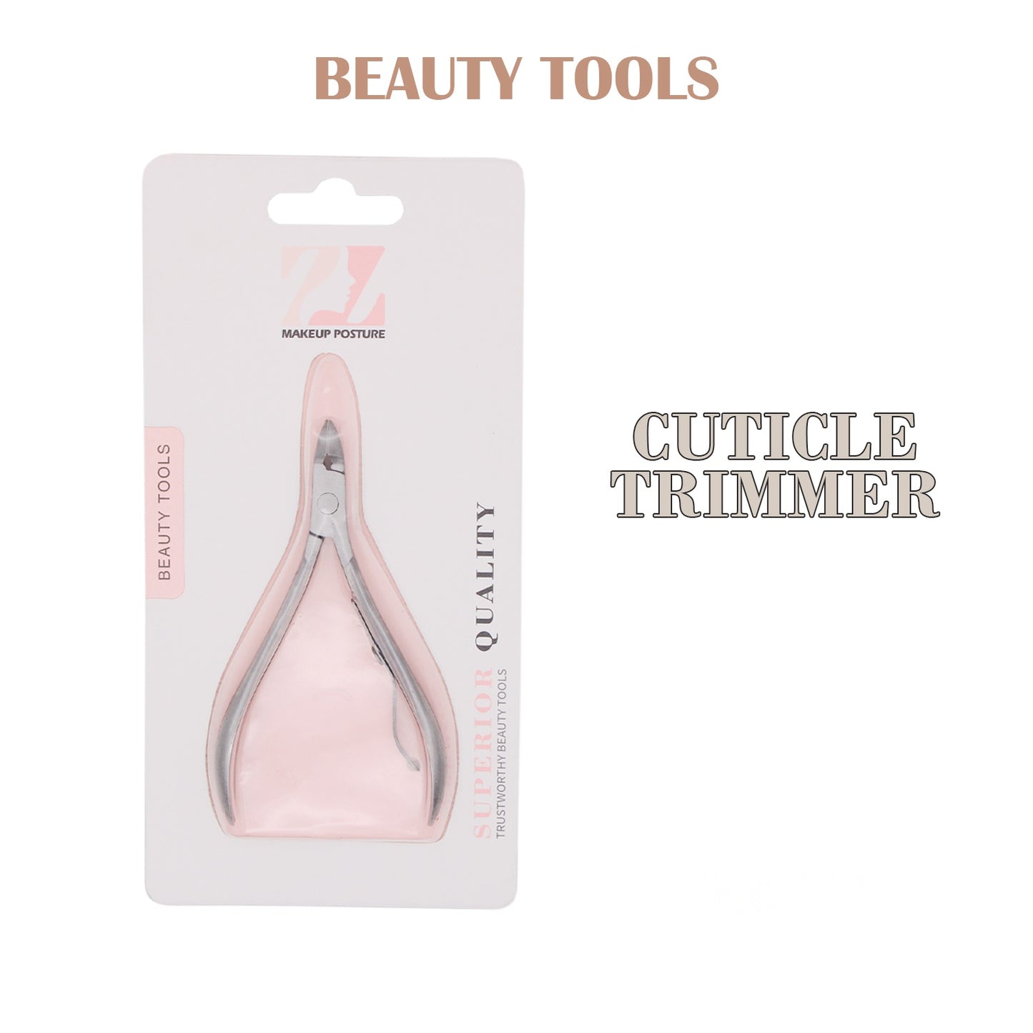 Cuticle Trimmer 3.6", Carbon Steel