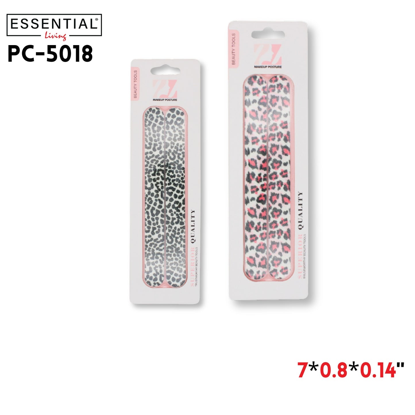2pcs Nail File Strips, 7"x0.8"x0.14, EVA