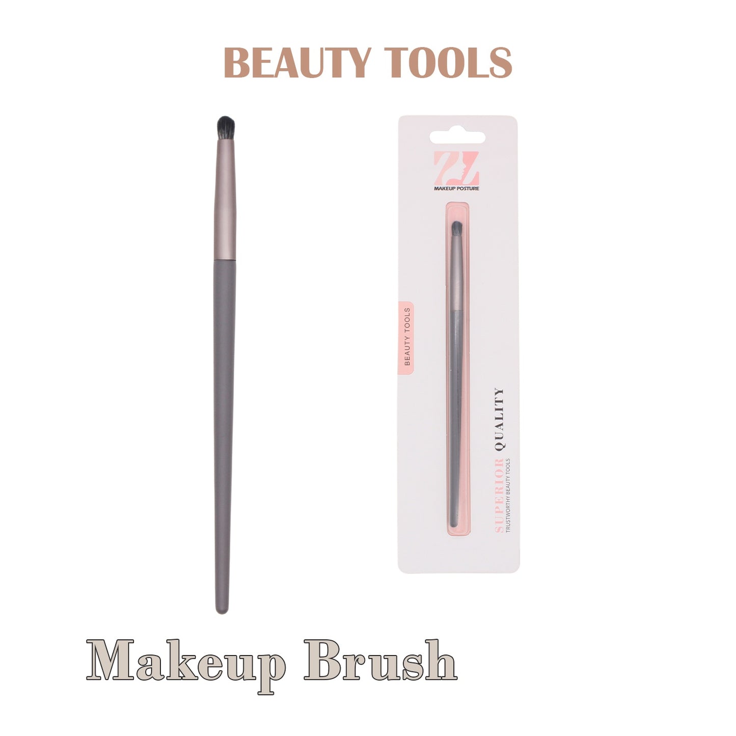 Makeup Brush, 6.5", Wood