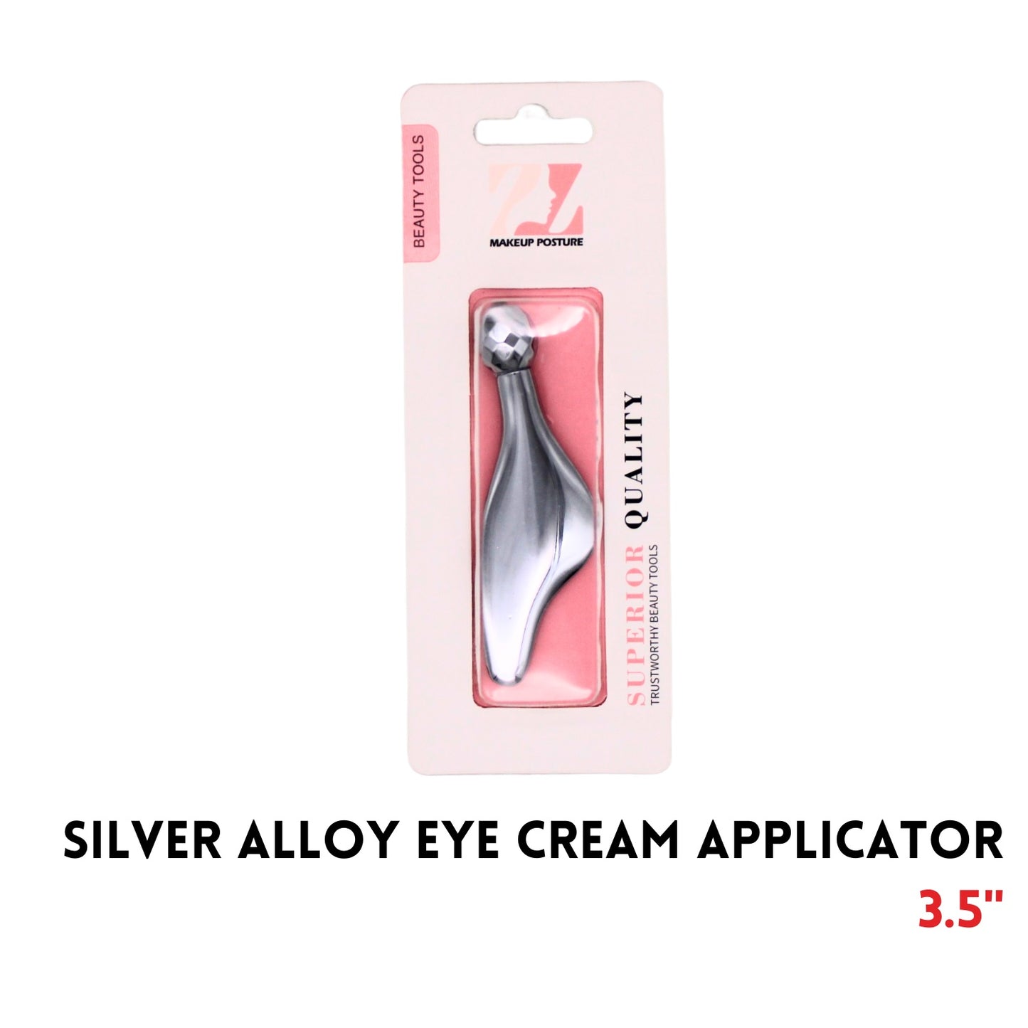 Eye Cream Applicator, 3.5", Silver, Alloy