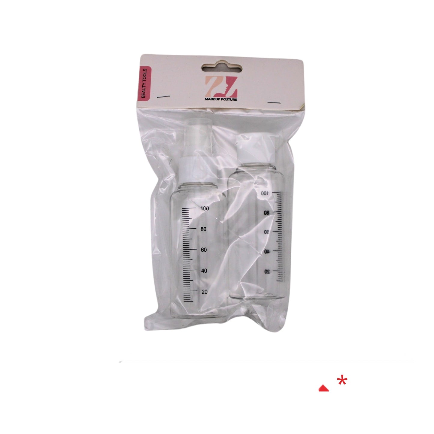 2pcs Plastic Travel Bottle, 2x100ml