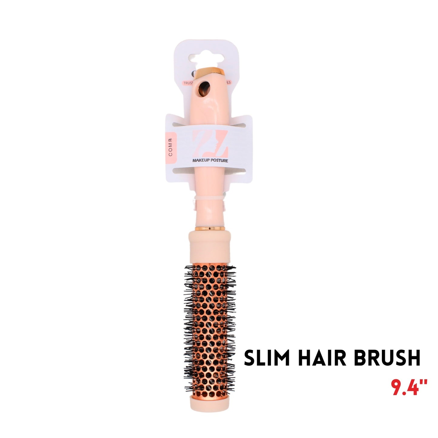 Hair Brush, 9.4", ABS, Beige