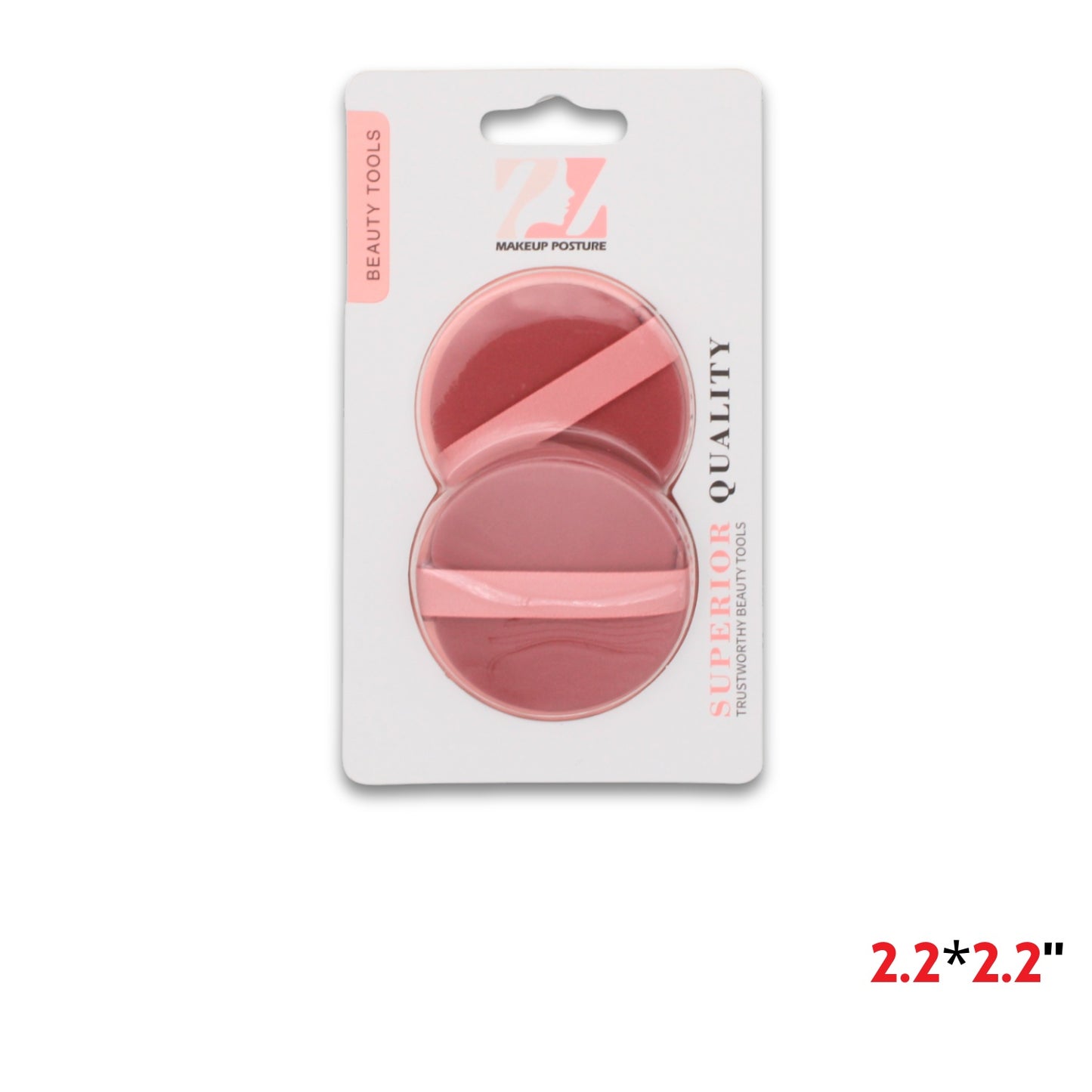 2pcs Powder Puffs,sponge,2.2"X2.2"