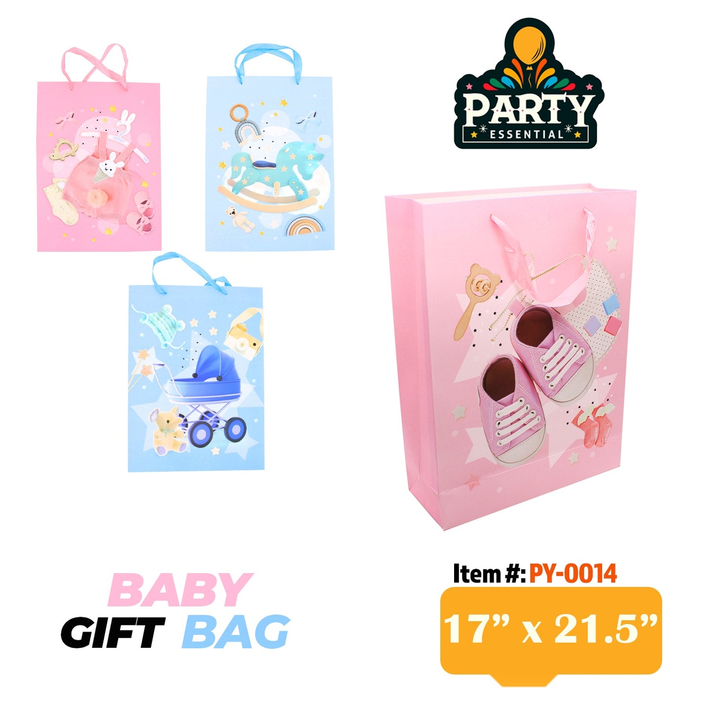 17"x21.5X6.5" Baby Gift Bag