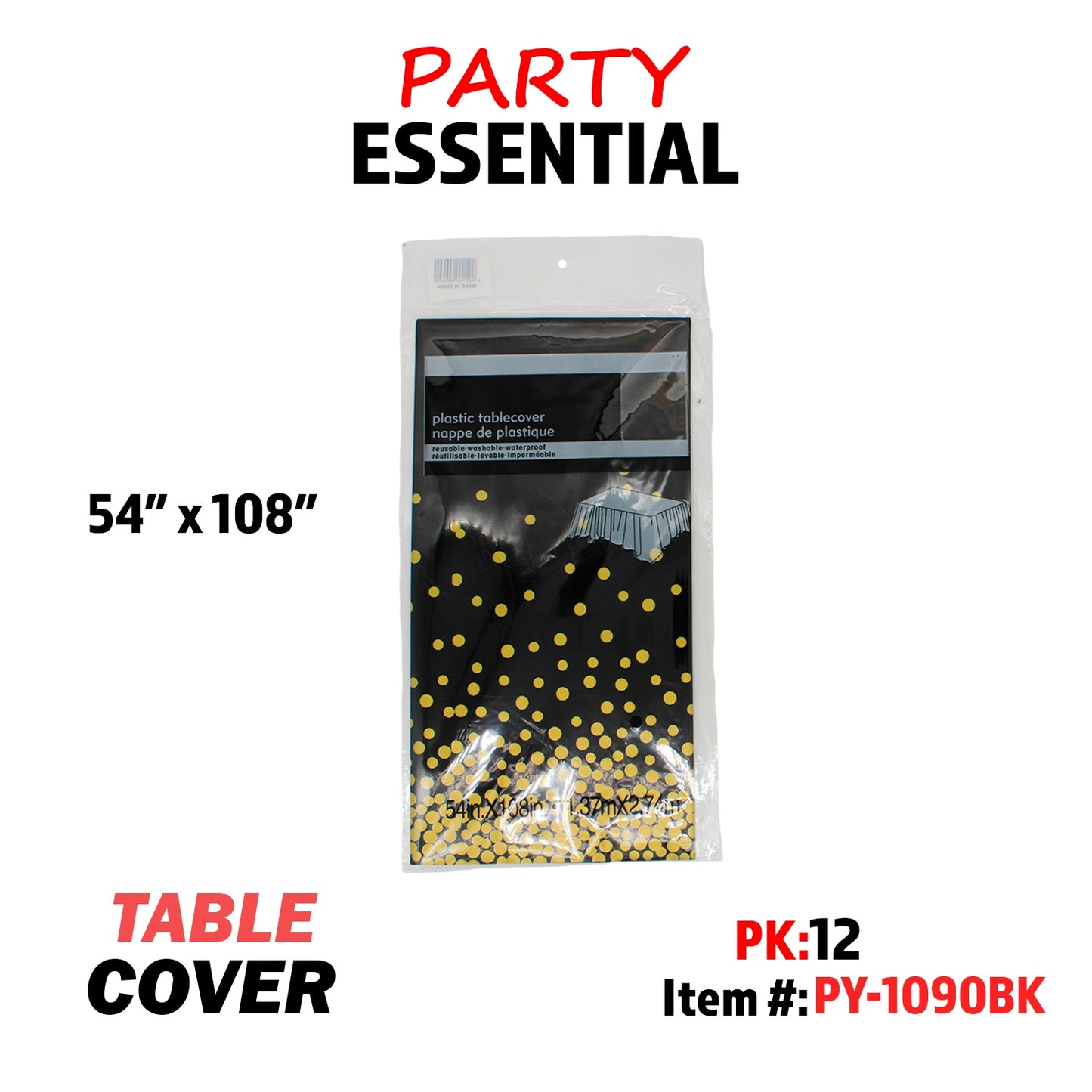 Plastic Table Cloth 54??x108"