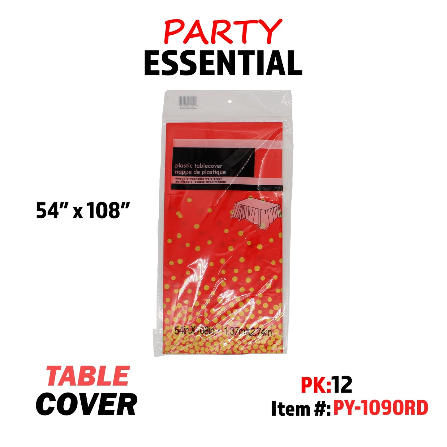 Plastic Table Cloth 54??x108"