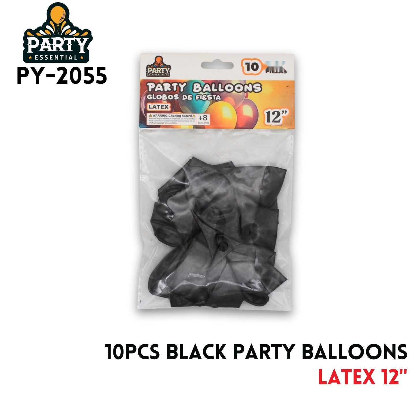 10PCS Black Party Balloons 12",2.8g/pcs,Latex