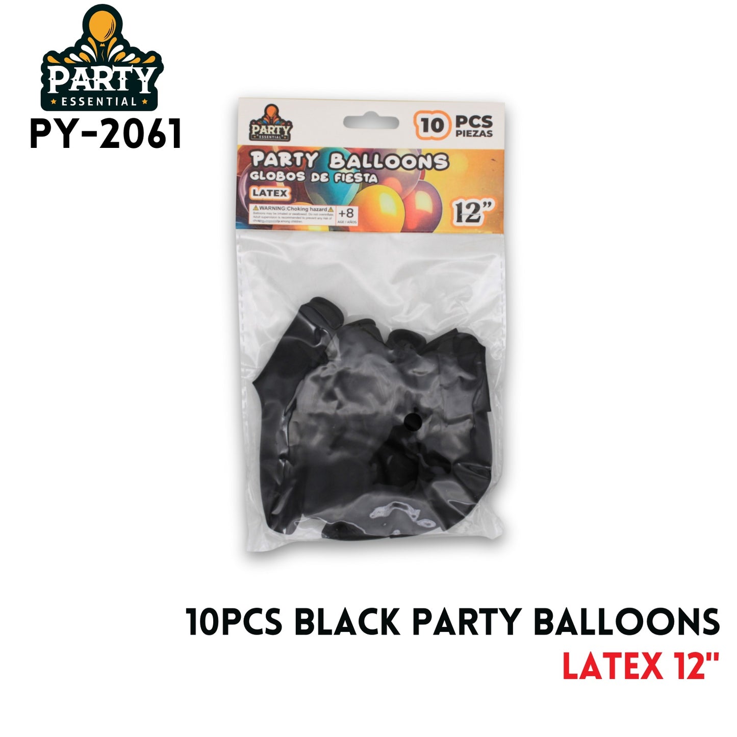 10PCS Black Party Balloons 12",2.2g/pcs,Latex