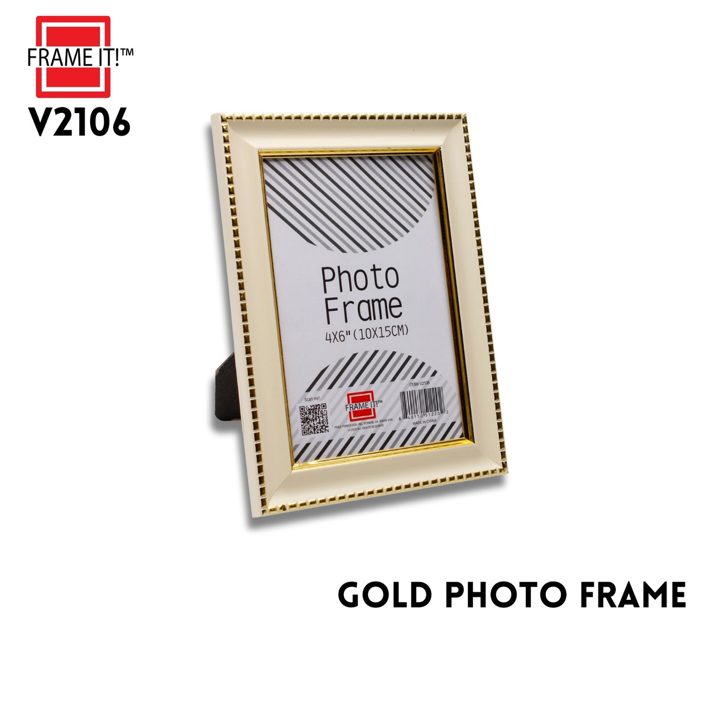 PS 4"x6" Photo Frame Gold