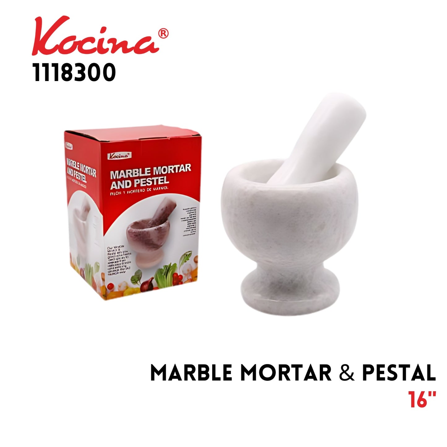 Marble Mortar & Pestle
