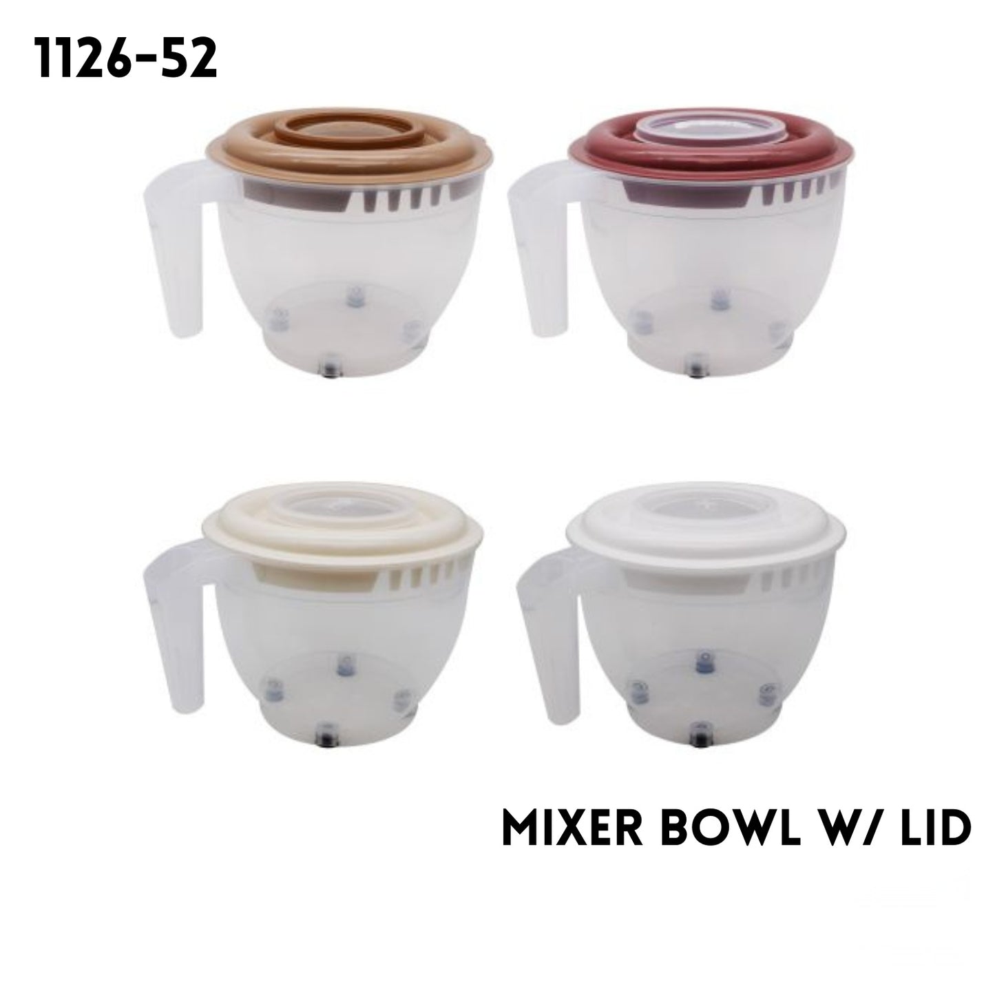 Mixer Bowl W. Lid 2.5litter