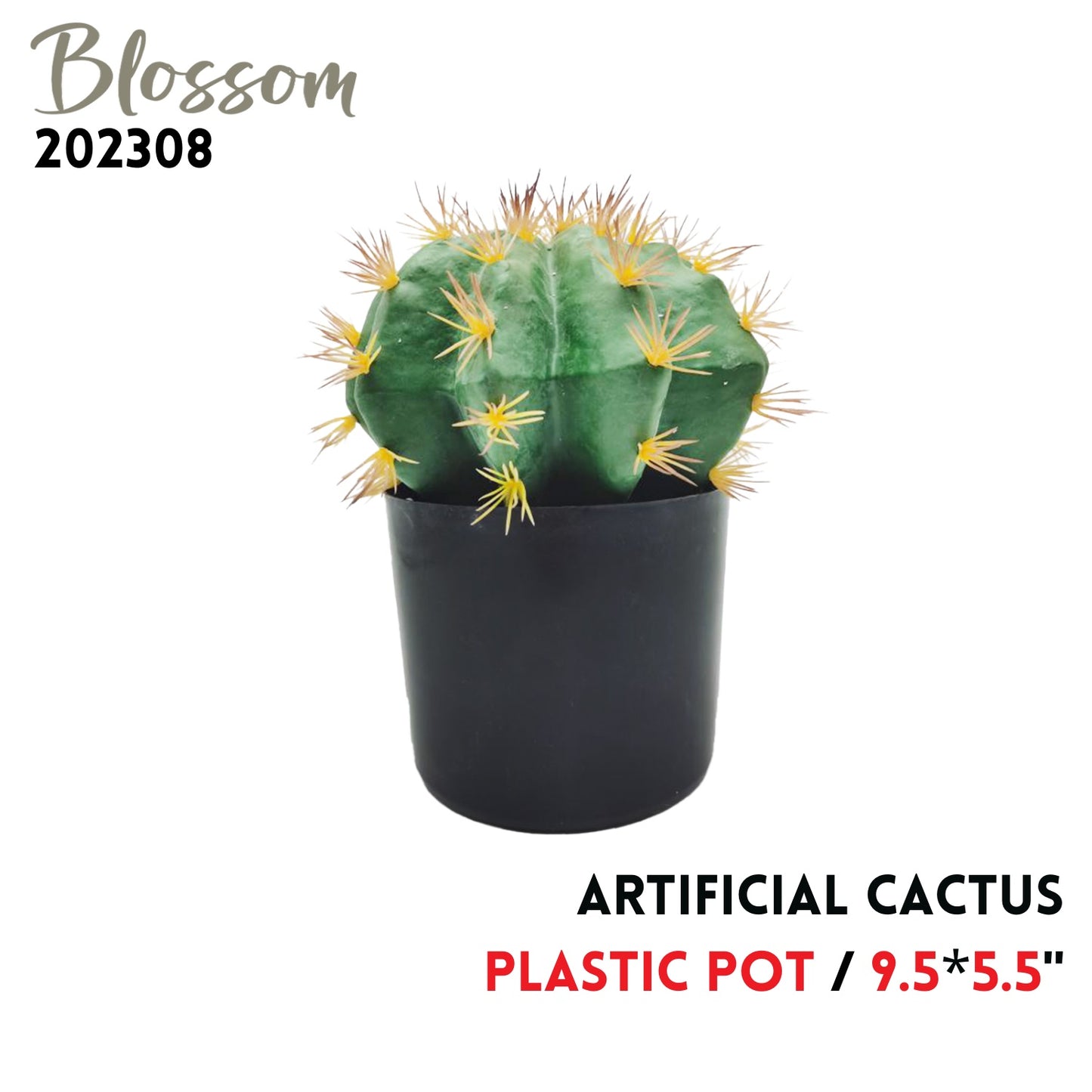 Artificial plant 9.5x5.5" plastic pot