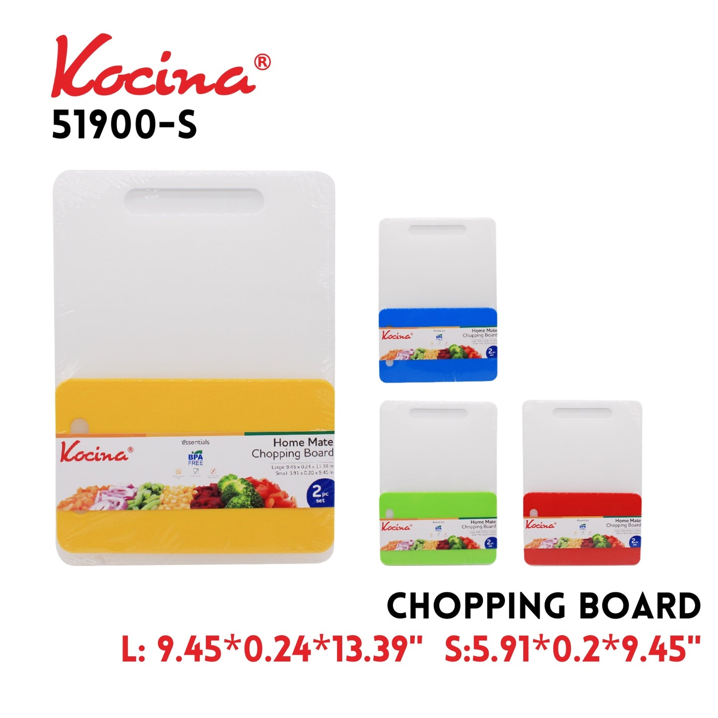 Chopping Board - Smal/lLarge - 2 Pcs Set