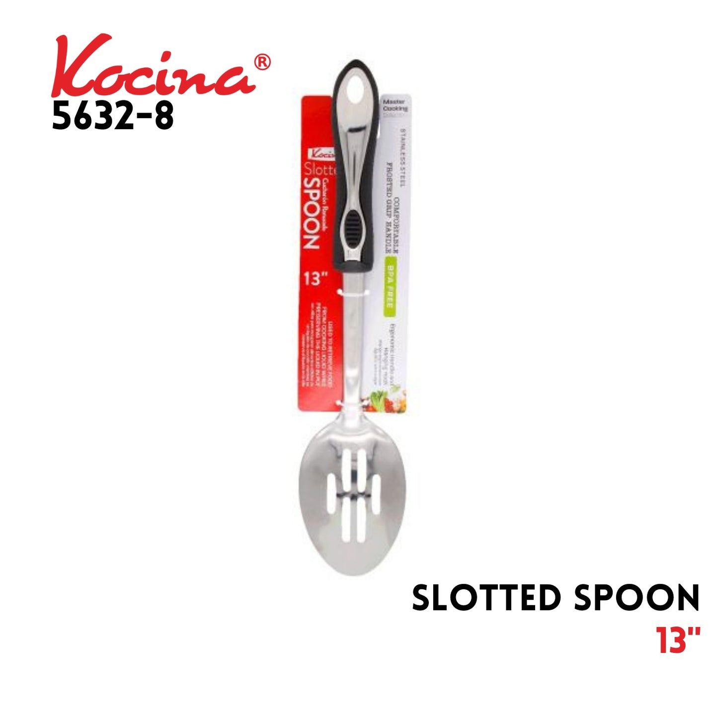 S/S Slotted Spoon 13"