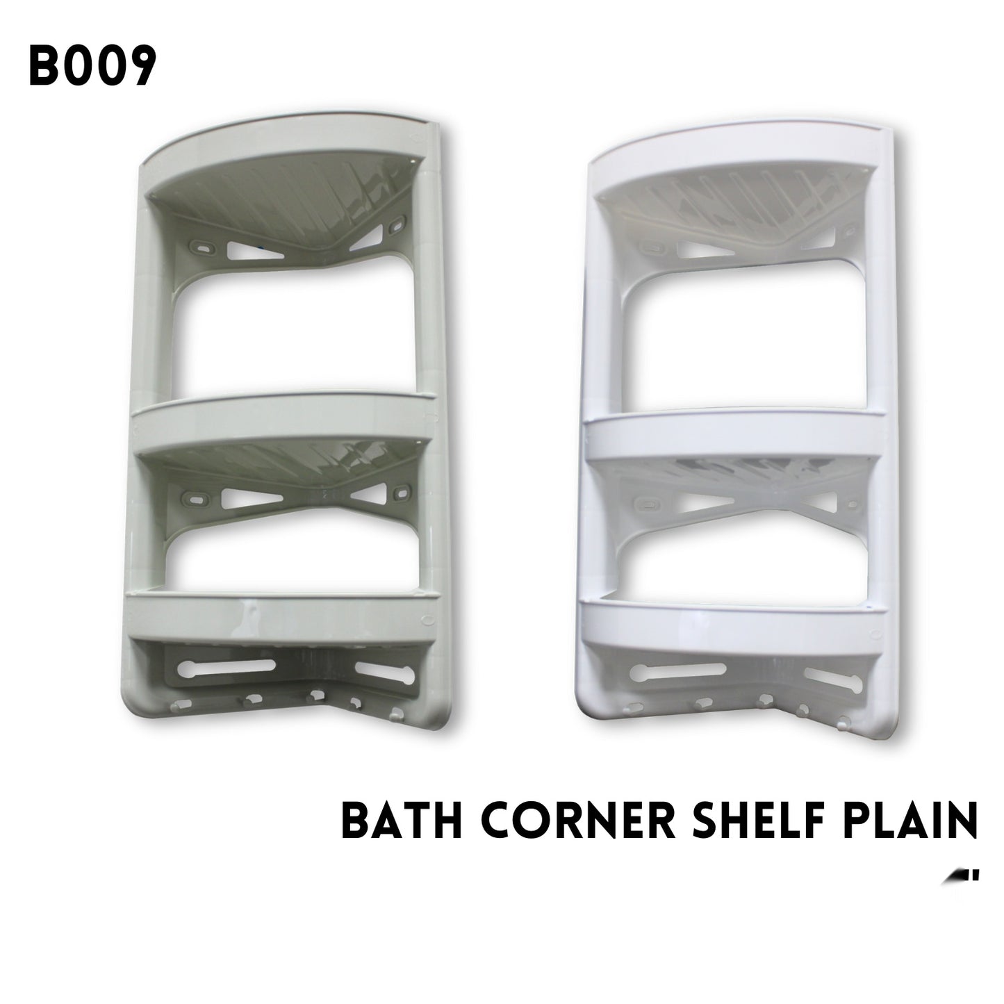 Bath Corner Shelf Plain, 8"x12"x22"