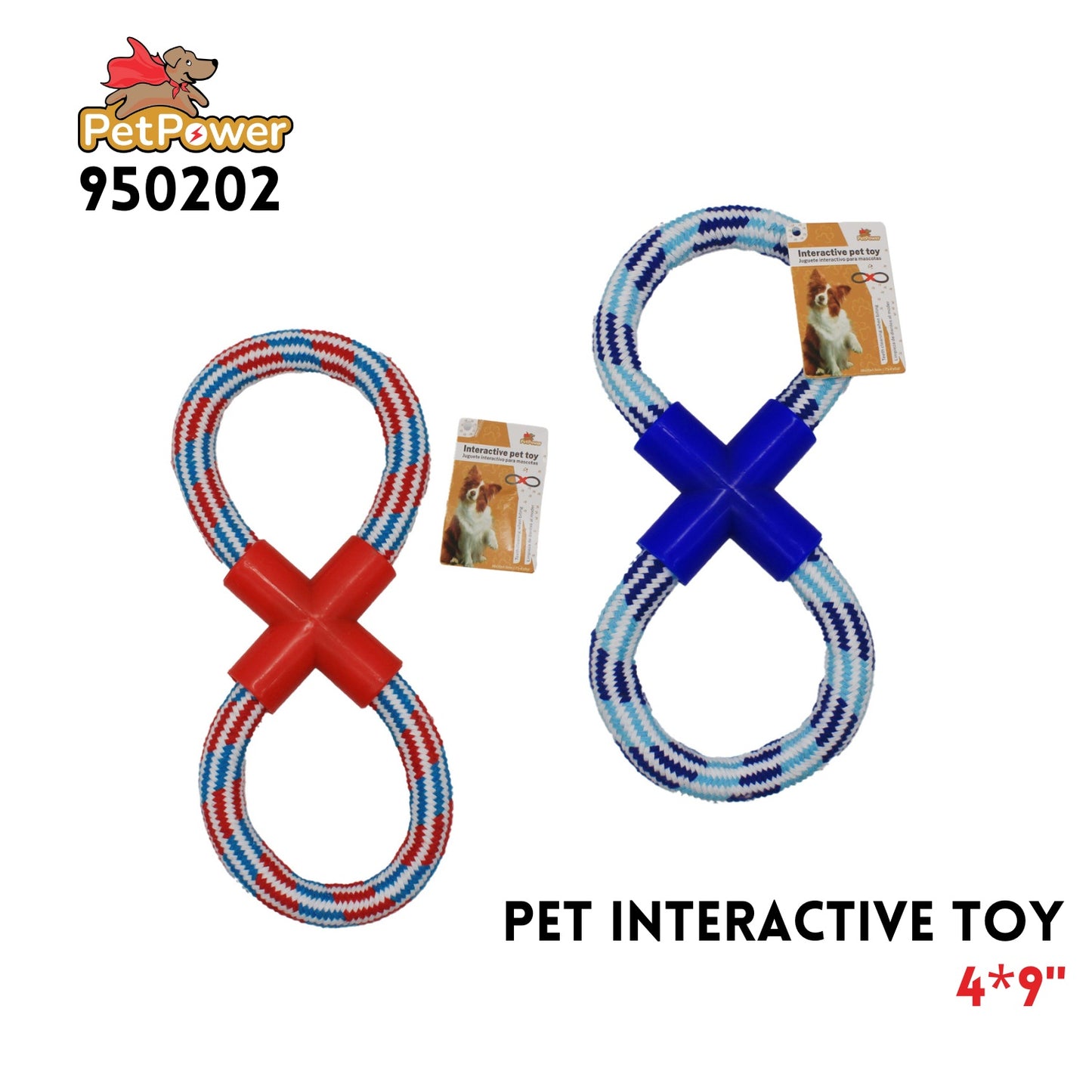 PET TOY INTERACTIVE ASST.COLOR 4x9"