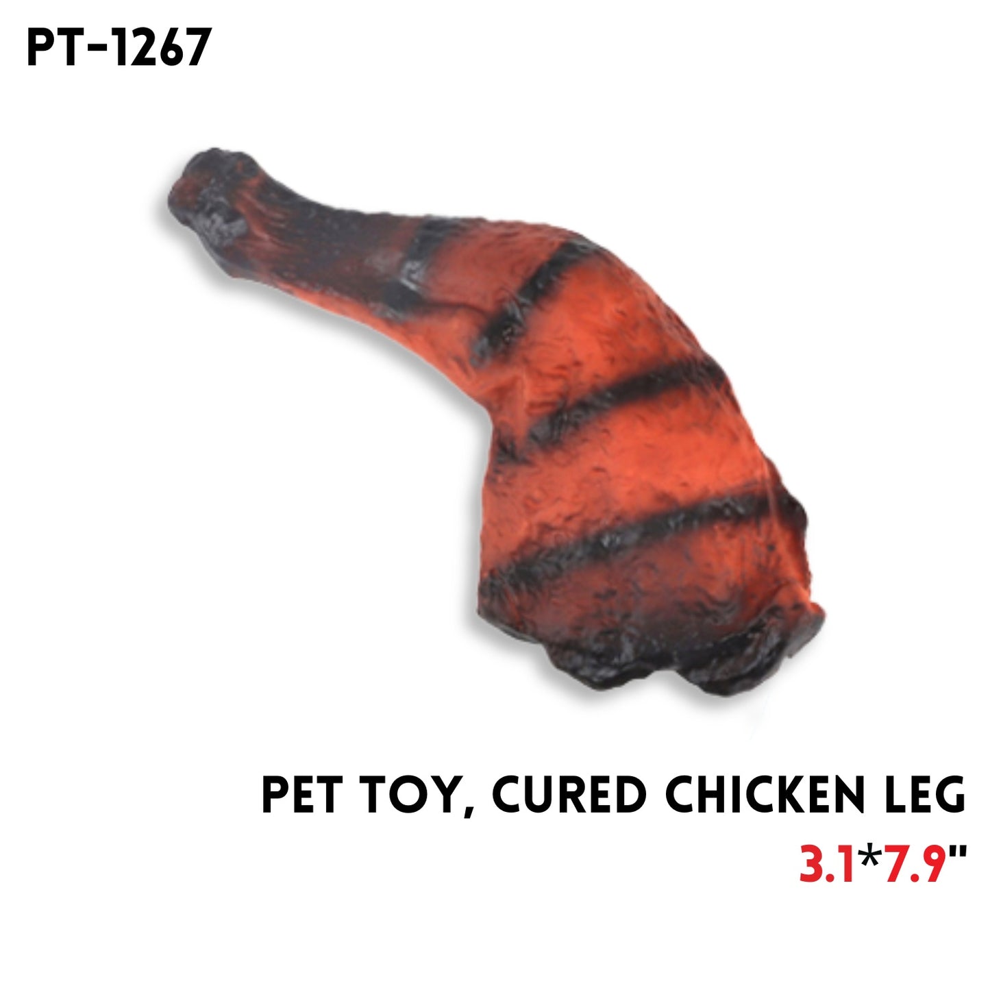 Pet Toy, Cured Chicken Leg, 7.9"x3.1"