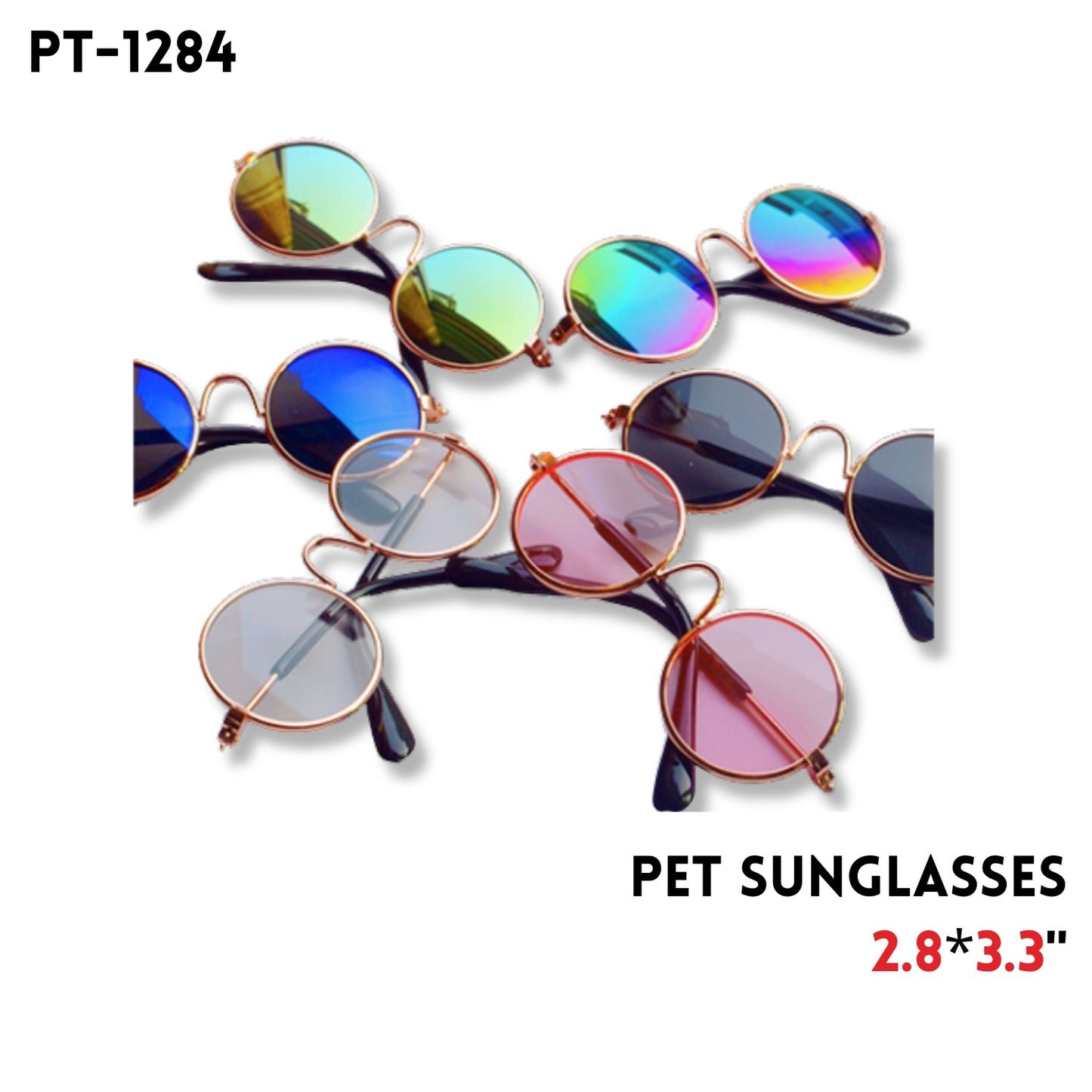 Pet Sun Glasses 3.3"x2.8"