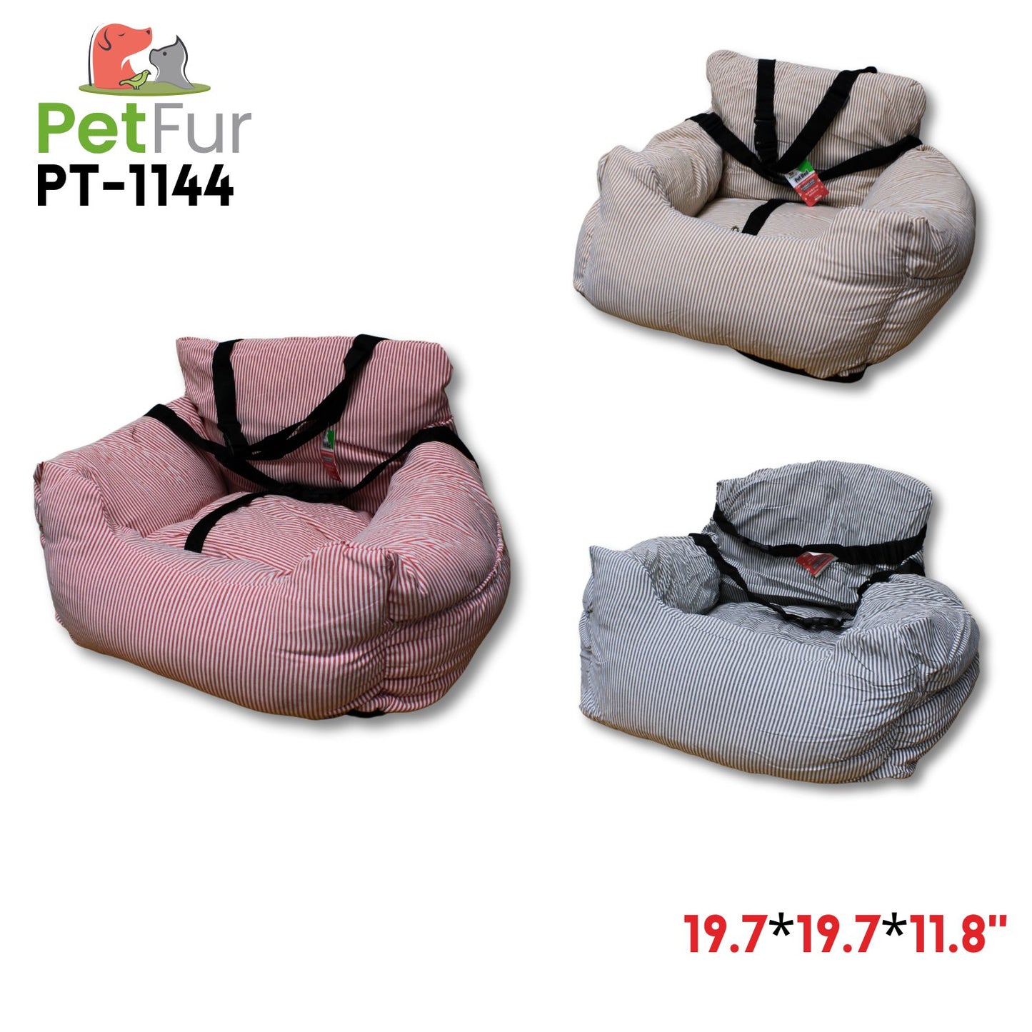 Pet Bed colored weaving cloth 19.7*19.7*11.8inch,3 colors