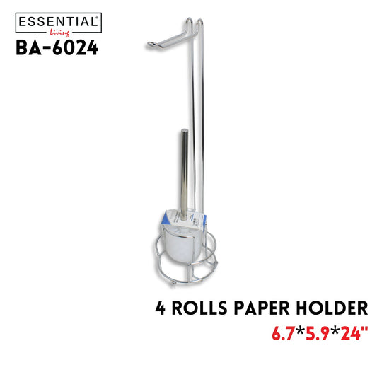 4 Rolls Paper Roll Holder 6.7"x5.9"x24"