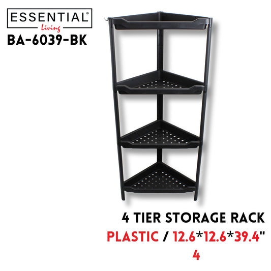 4 Tier Storage Rack, 12.6*12.6*39.4Inch