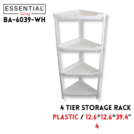 4 Tier Storage Rack, 12.6*12.6*39.4Inch