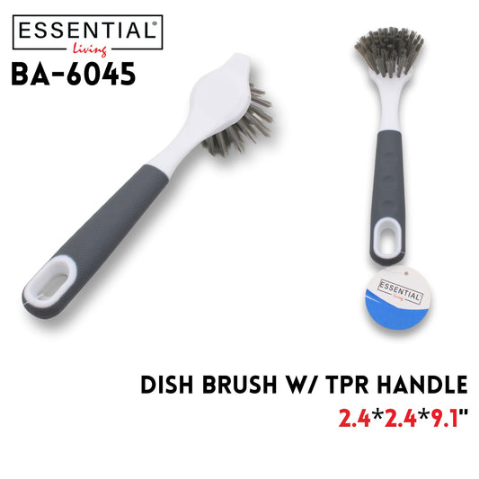 Dish Brush With Tpr Handle 2.4*2.4*9.1" Inch
