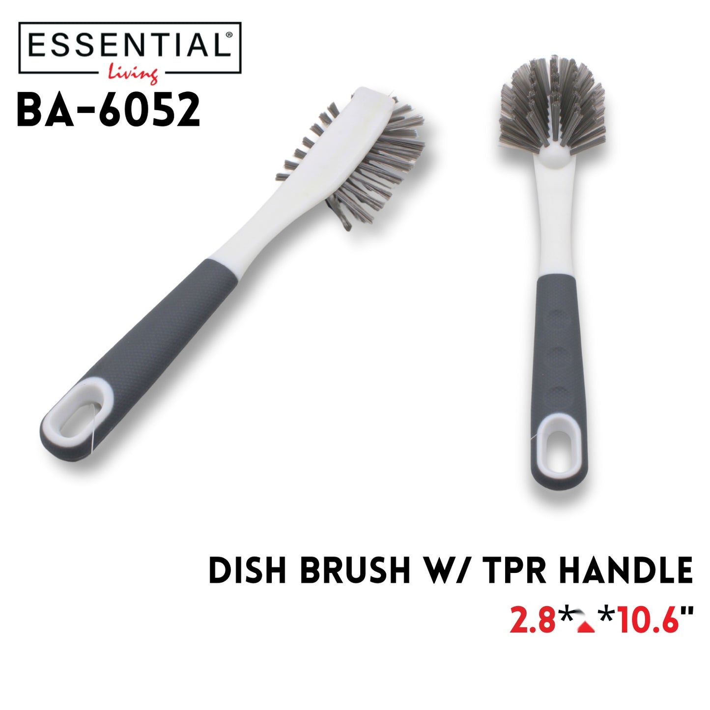 Dish Brush With Tpr Handle 2.8*2*10.6" Inch