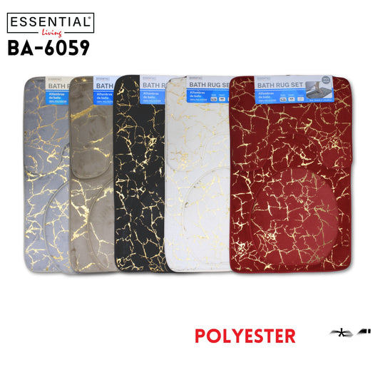 Bath Rug Set,polyester,20"X31", 6 colors
