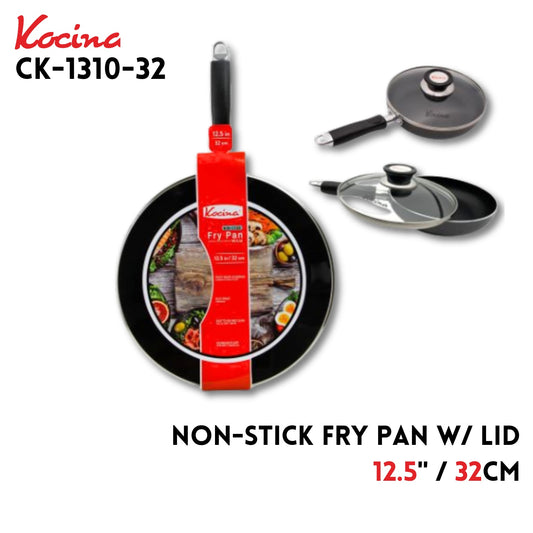 Non-Stick 12.5" Fry Pan with lid