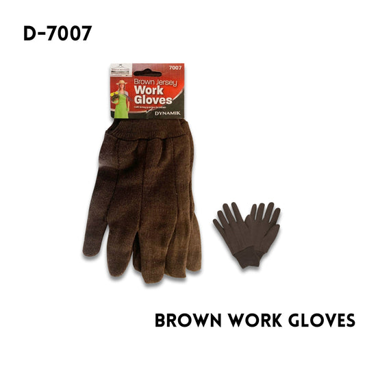 Brown Work Gloves