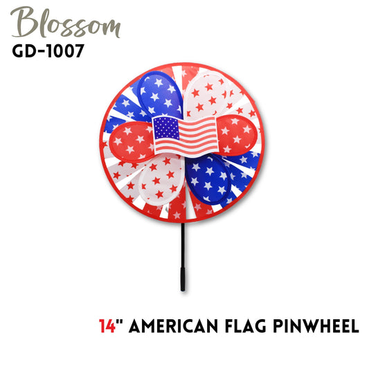 14" American Flag Pinwheel