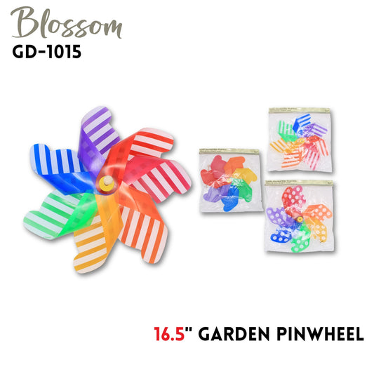 16.5" Garden Pinwheel With Wood Stick