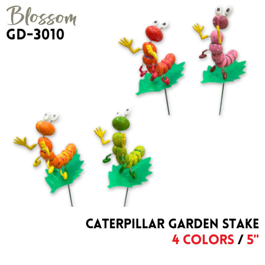 Caterpillar Garden Stake,4 colors