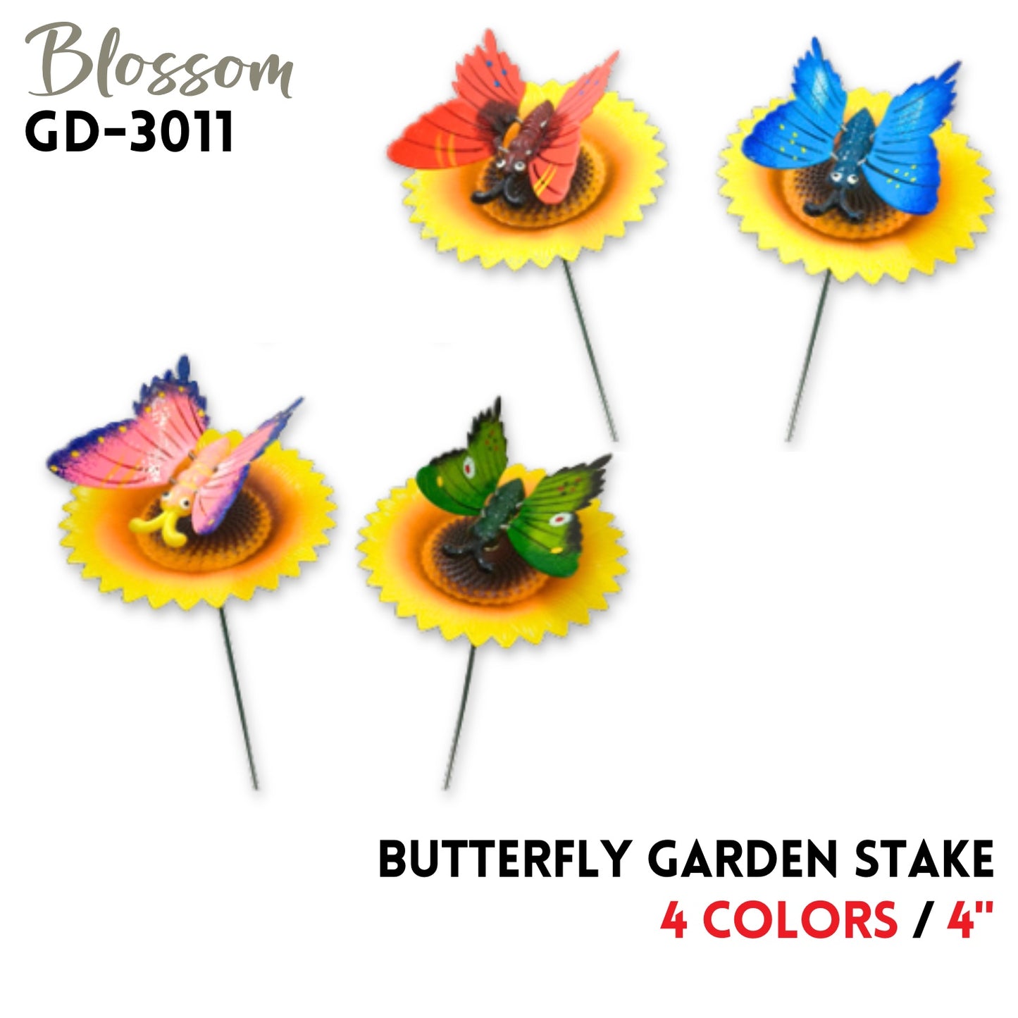 Butterfly Garden Stake,4 colors