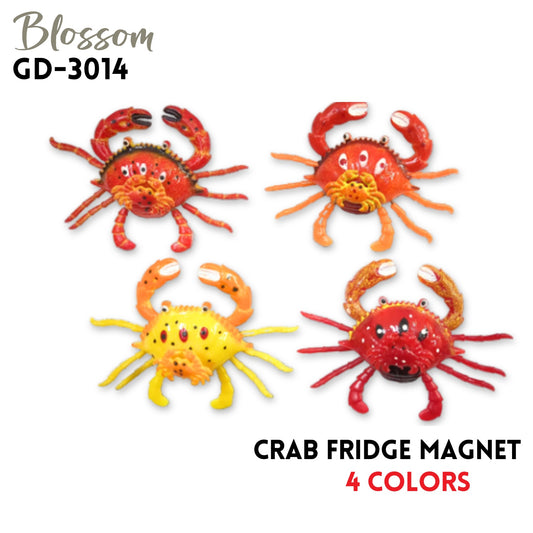 Crab Fridge Magnet,4",4 colors