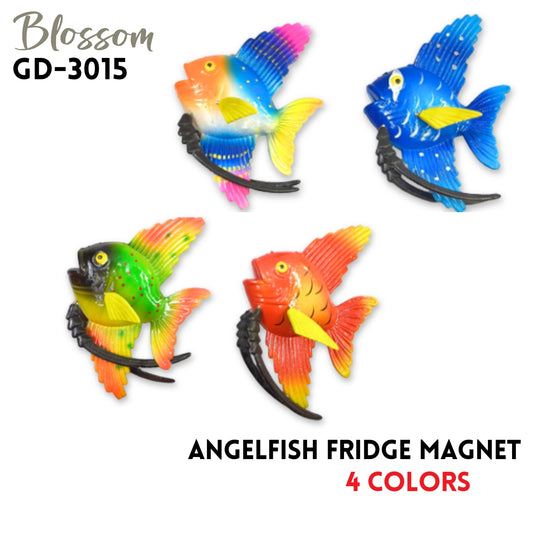 Angelfish Fridge Magnet,4",4 colors