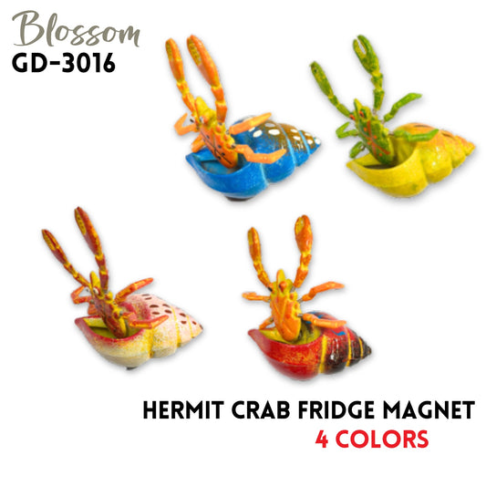 Hermit Crab Fridge Magnet,4",4 colors
