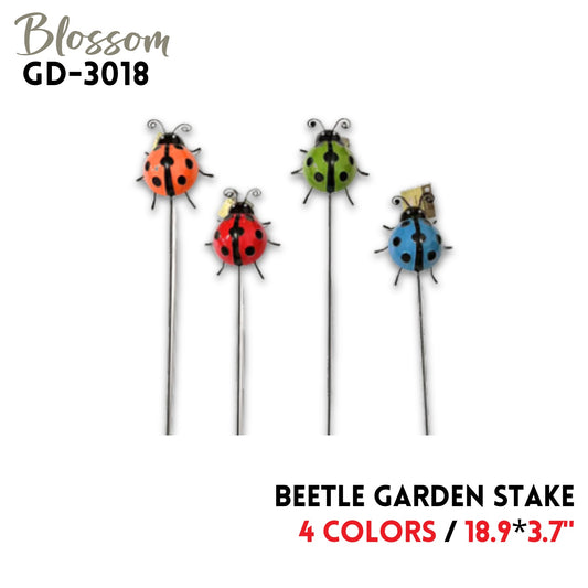 Beetle Garden Stake 18.9"*3.7", 4 colors