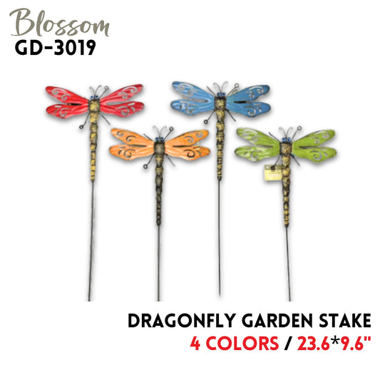 Dragonfly Garden Stake 23.6"*9.6", 4 colors