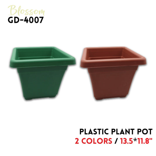 Plastic  Plant Pot 13.5"x11.8",2 colors