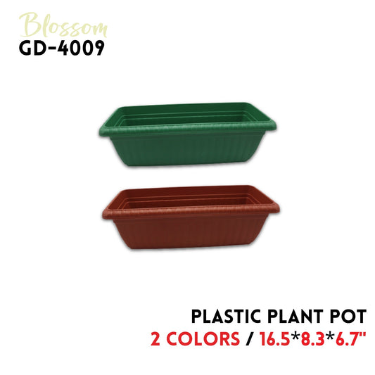 Plastic  Plant Pot 16.5"x8.3"x6.7",2 colors