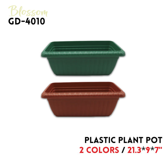 Plastic  Plant Pot 21.3"x9"x7",2 colors