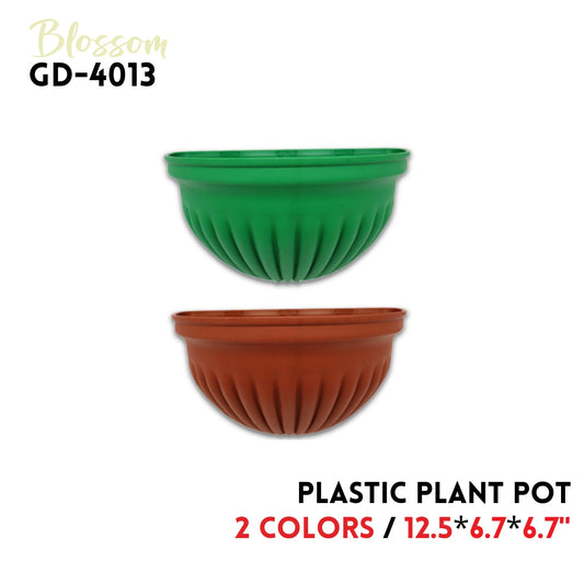 Plastic  Plant Pot 12.5"x6.7"6.7",2 colors