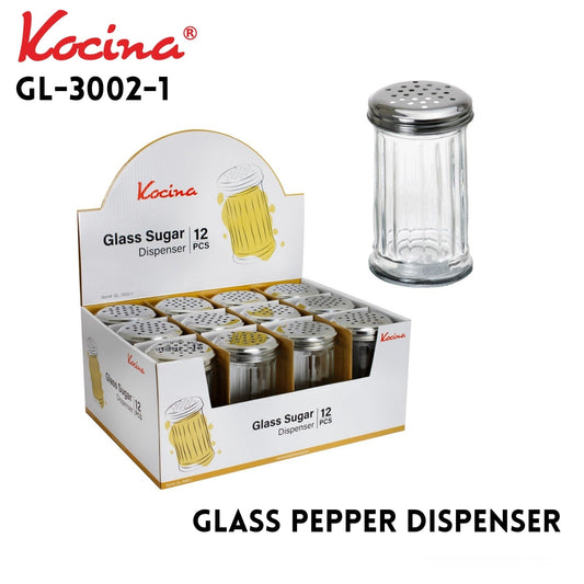 Glass Pepper Dispenser in PDQ