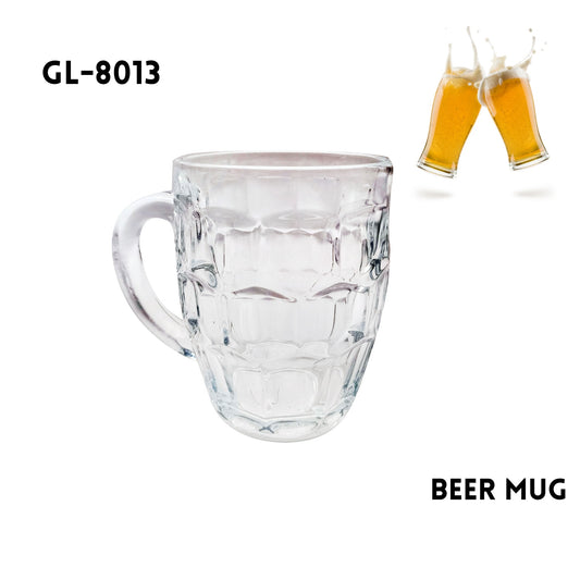 Beer Mug, D3.8"xH5.2",600ml (20.3oz) ,Glass