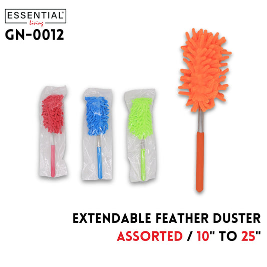 Feather Duster Extendable, 4 Clrs Asstd