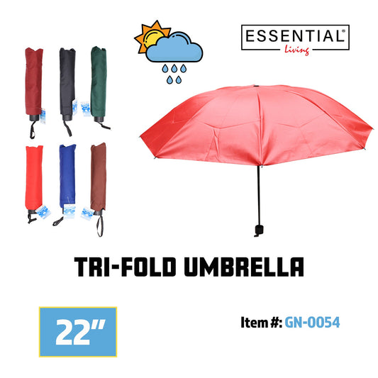 22"  Tri-Fold Umbrella
